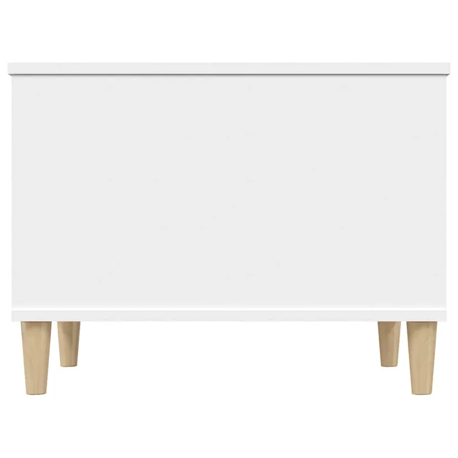 Table basse Blanc 60x44,5x45 cm Bois d'ingénierie - 5