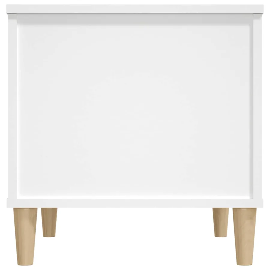 Table basse Blanc 60x44,5x45 cm Bois d'ingénierie - 6