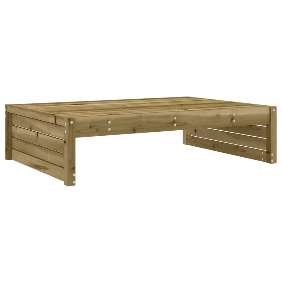 Repose-pied de jardin 120x80 cm bois de pin imprégné - 2
