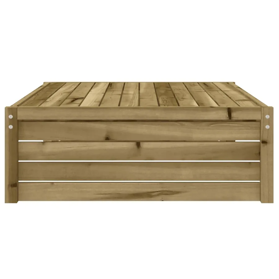 Repose-pied de jardin 120x80 cm bois de pin imprégné - 5