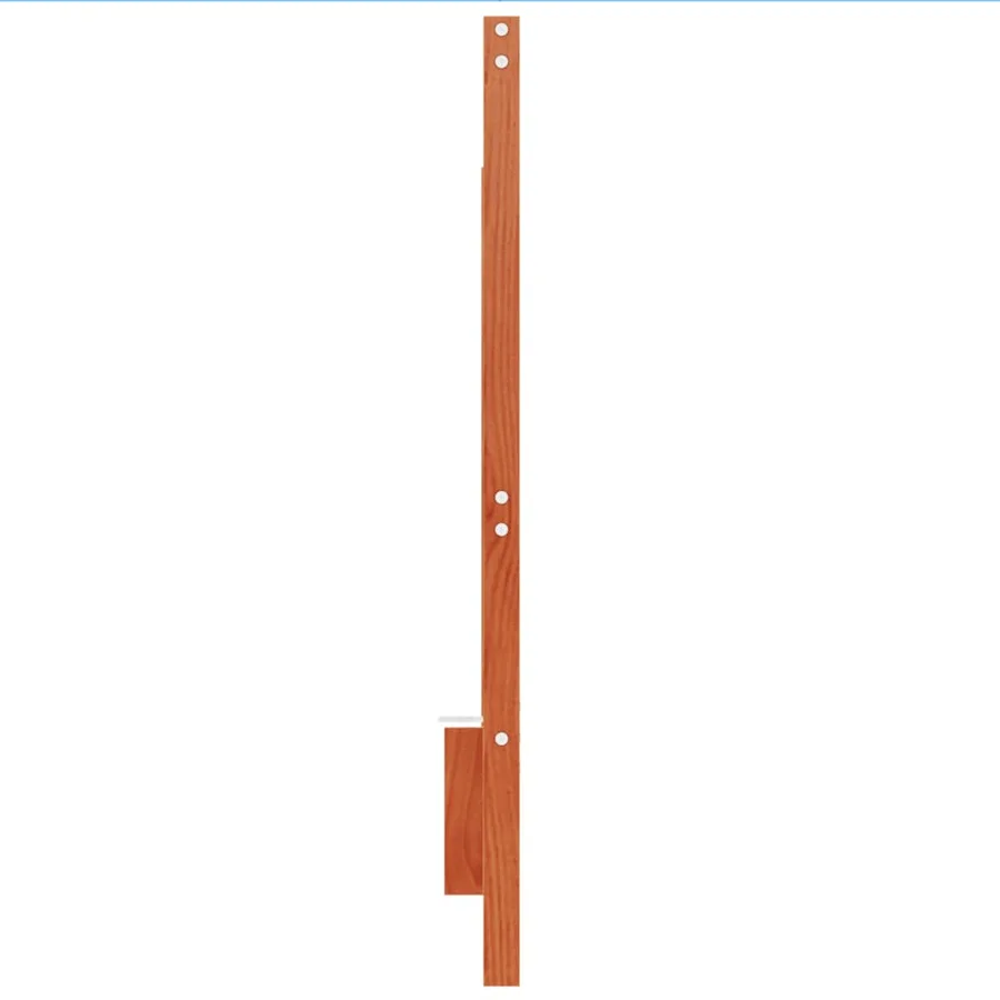 Tête de lit cire marron 135 cm bois massif de pin - 5