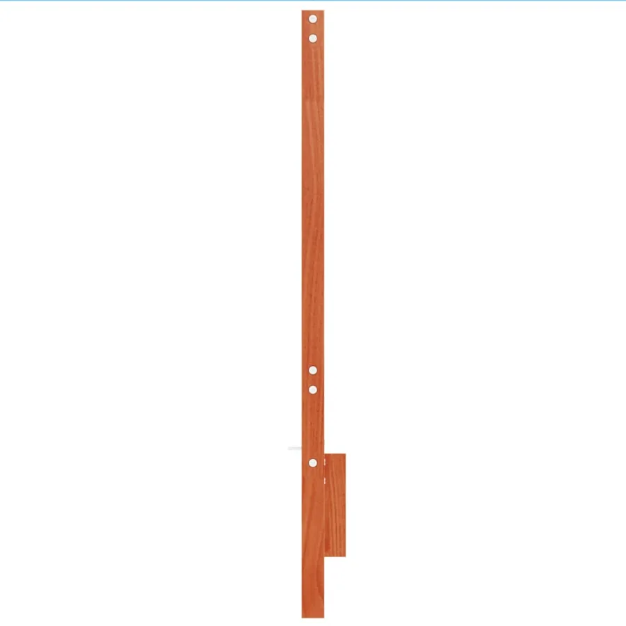 Tête de lit cire marron 135 cm bois massif de pin - 5