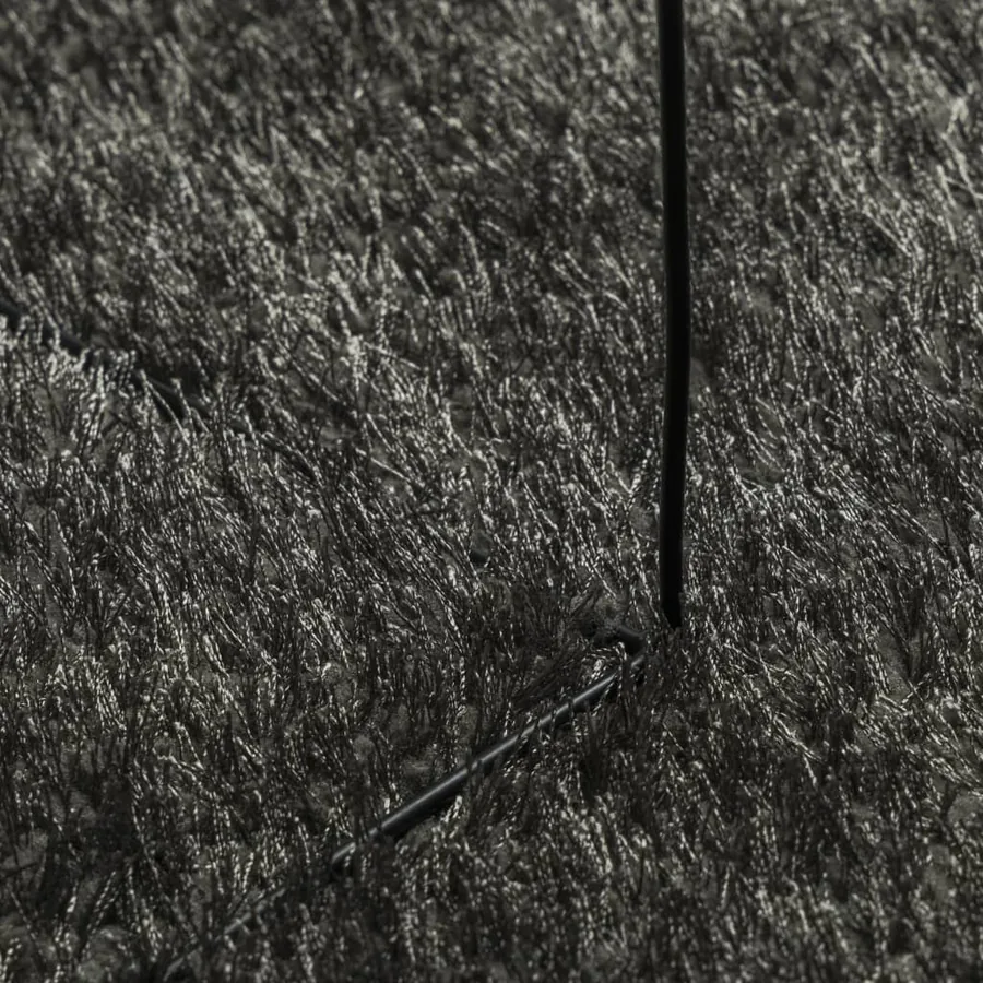 Tapis ISTAN à poils longs aspect brillant anthracite Ø 160 cm - 8