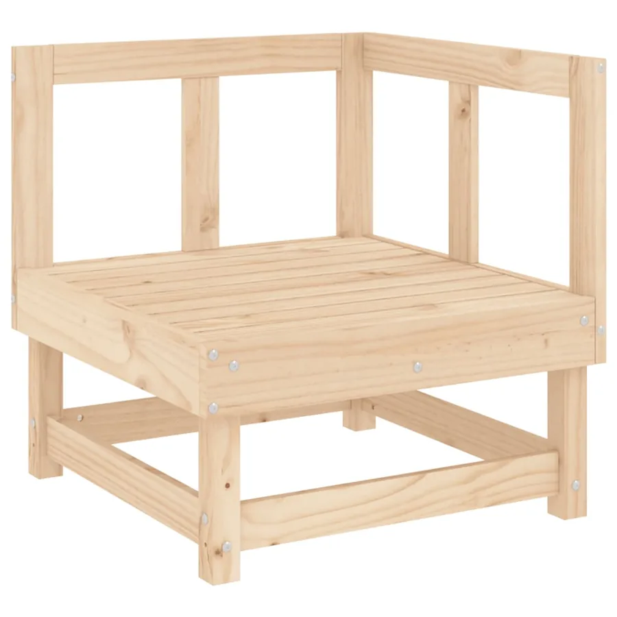 Salon de jardin 5 pcs bois massif de pin - 3