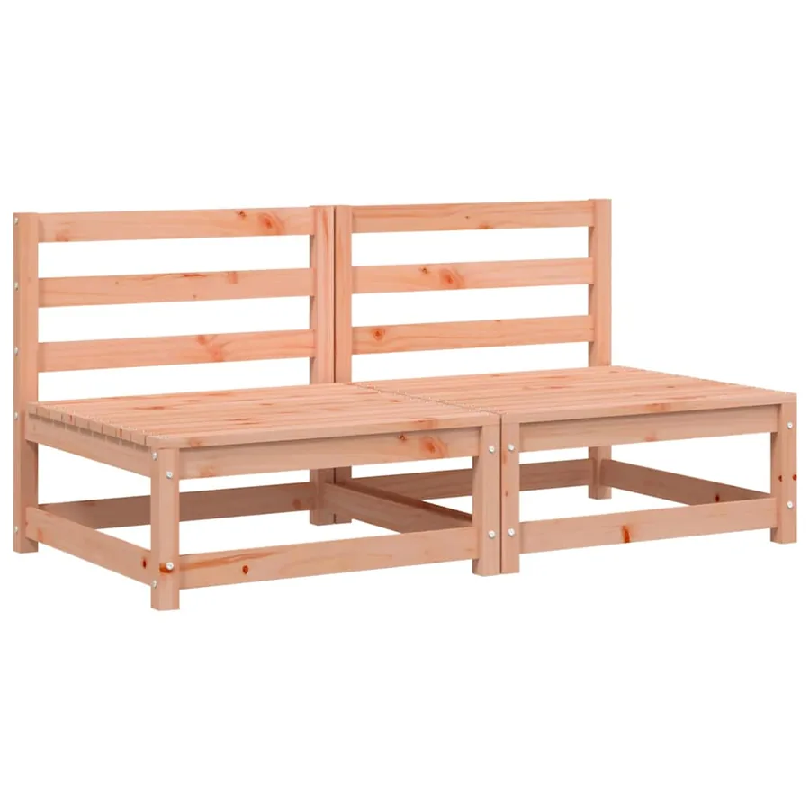 Canapés de jardin sans accoudoirs 2 pcs bois massif douglas - 2