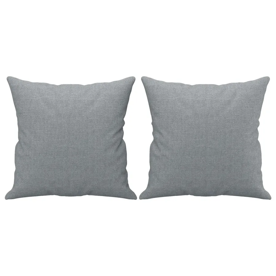 Canapé 3 places avec oreillers gris clair 180 cm tissu - 5