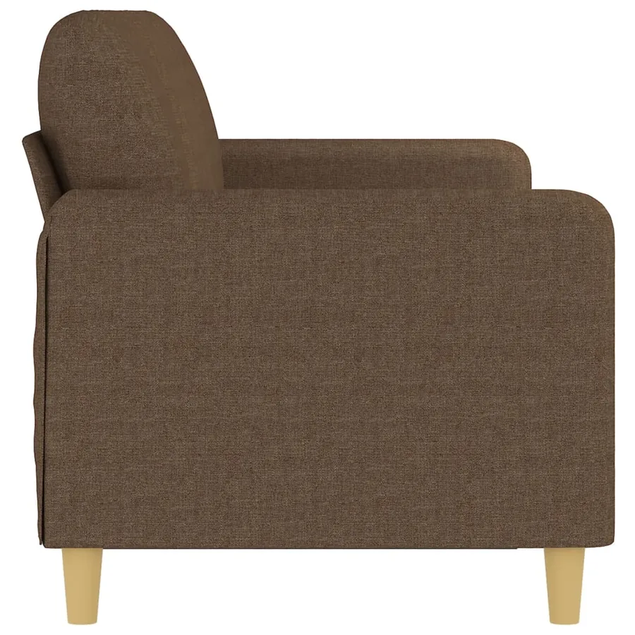 Canapé à 3 places Marron 180 cm Tissu - 4