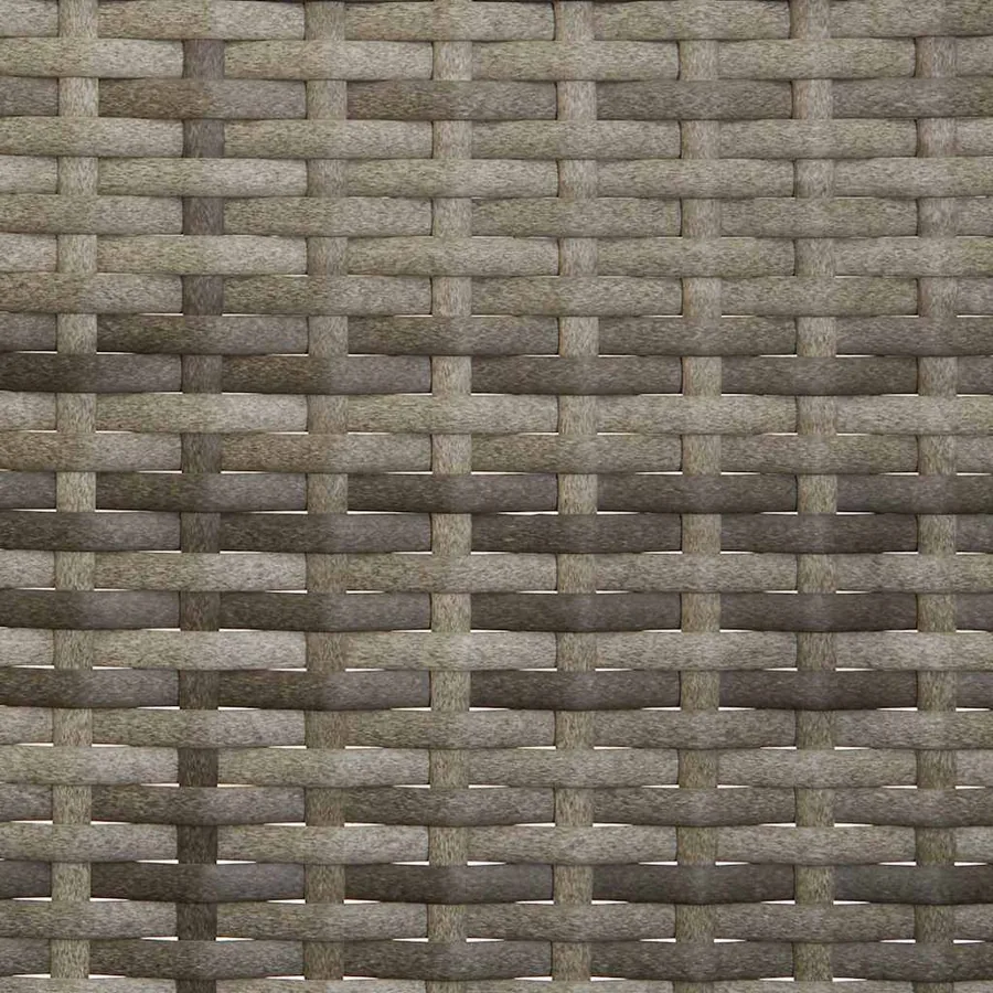 Banc de jardin à 3 places avec coussins Gris Résine tressée - 8