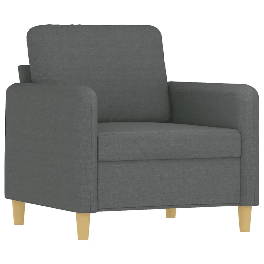 Fauteuil Gris foncé 60 cm Tissu - 2