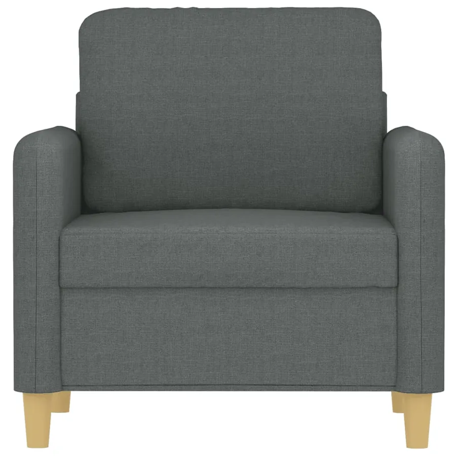 Fauteuil Gris foncé 60 cm Tissu - 3
