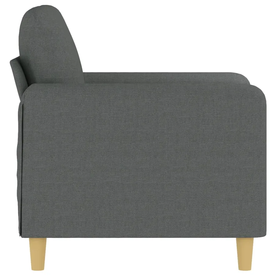 Fauteuil Gris foncé 60 cm Tissu - 4