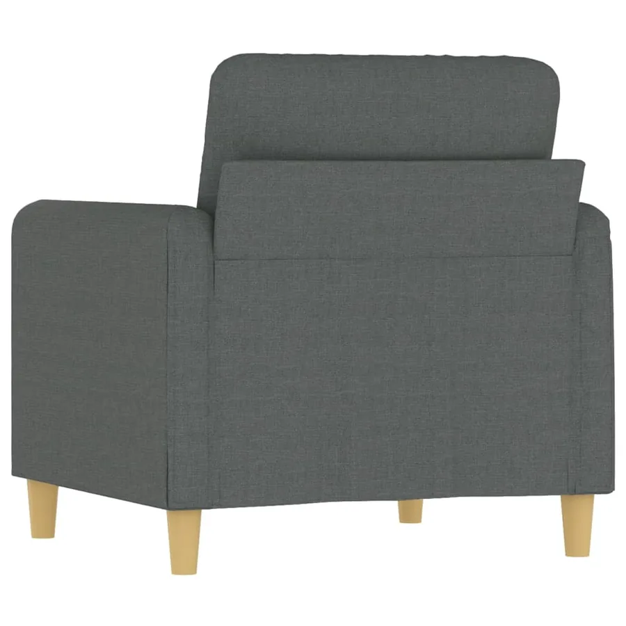 Fauteuil Gris foncé 60 cm Tissu - 5
