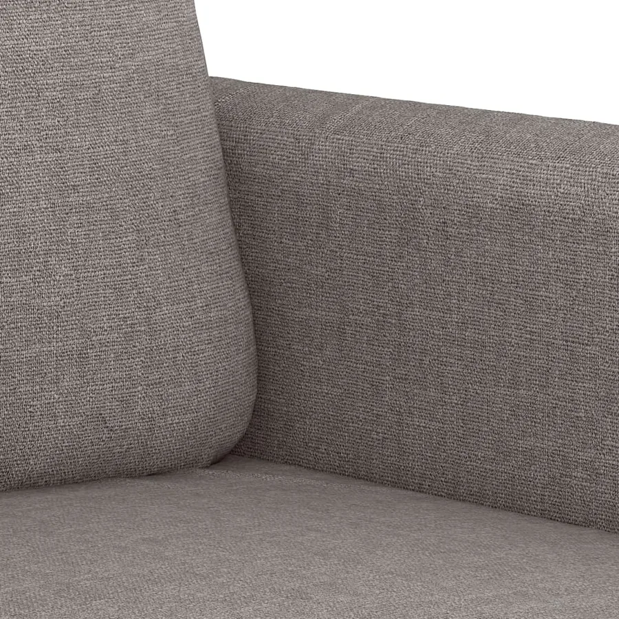 Ensemble de canapés 2 pcs avec coussins Taupe Tissu - 5