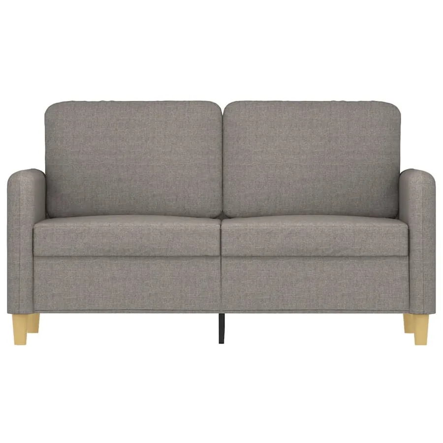 Canapé à 2 places Taupe 120 cm Tissu - 3