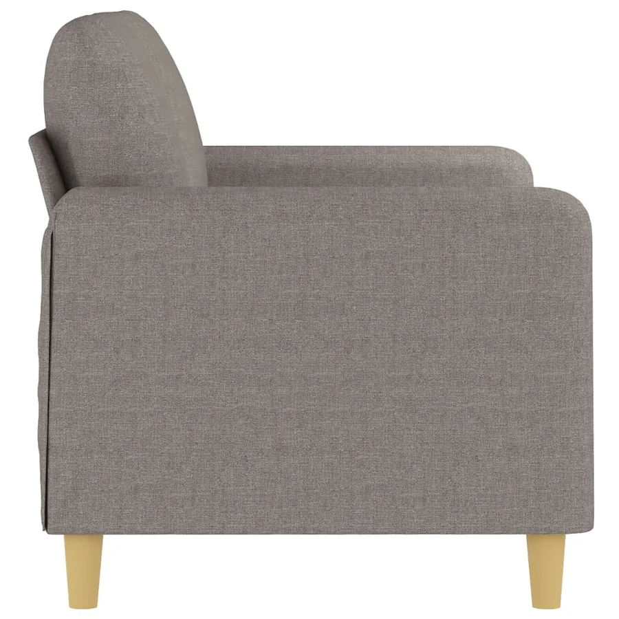 Canapé à 2 places Taupe 120 cm Tissu - 4