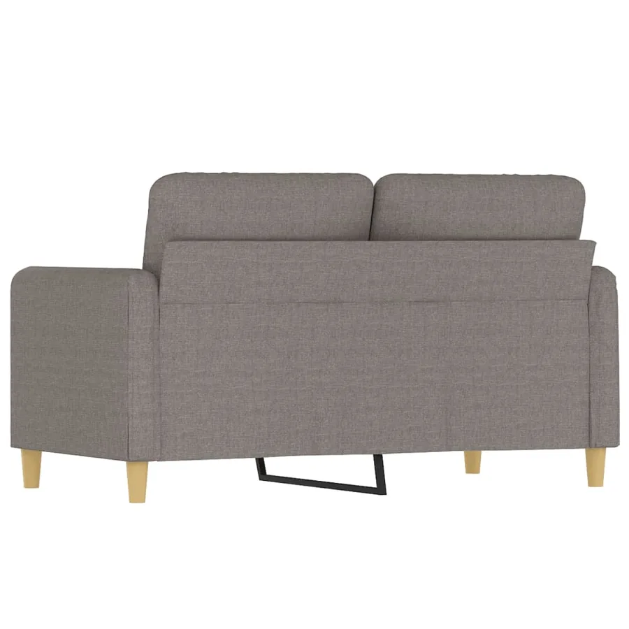 Canapé à 2 places Taupe 120 cm Tissu - 5