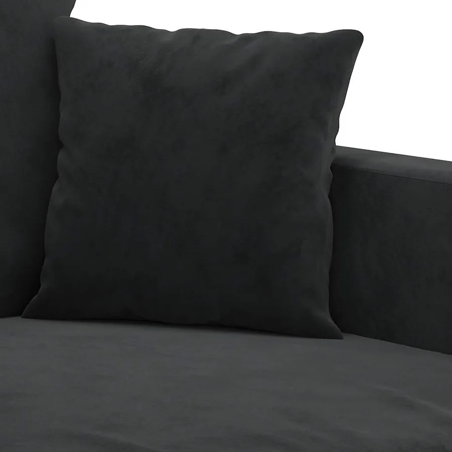 Fauteuil Noir 60 cm Velours - 6