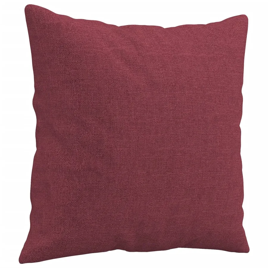 Canapé 2 places avec oreillers bordeaux 140 cm tissu - 6