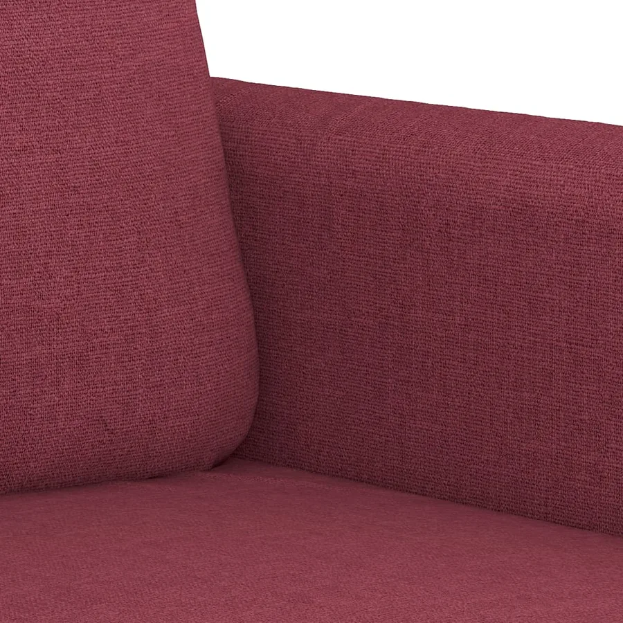 Fauteuil Rouge bordeaux 60 cm Tissu - 6