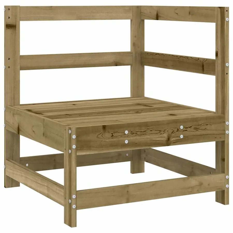 Salon de jardin 6 pcs bois de pin imprégné - 3