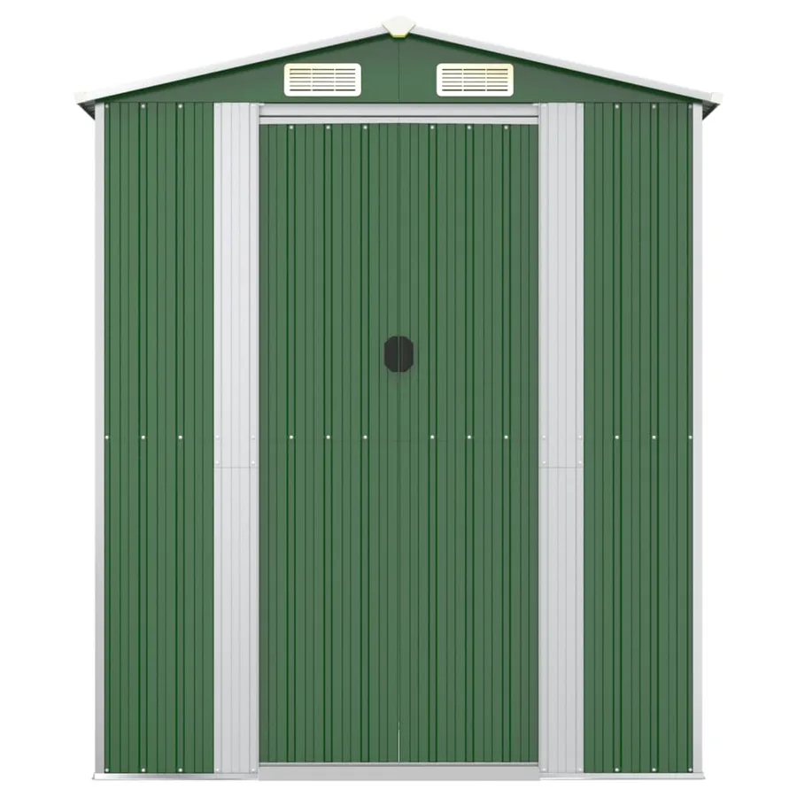 Abri de jardin Vert 192x191x223 cm Acier galvanisé - 4