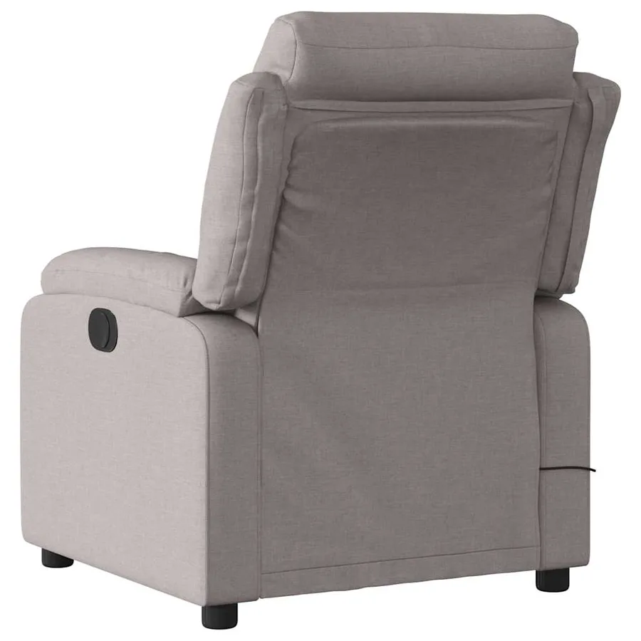 Fauteuil de massage inclinable Taupe Tissu - 4