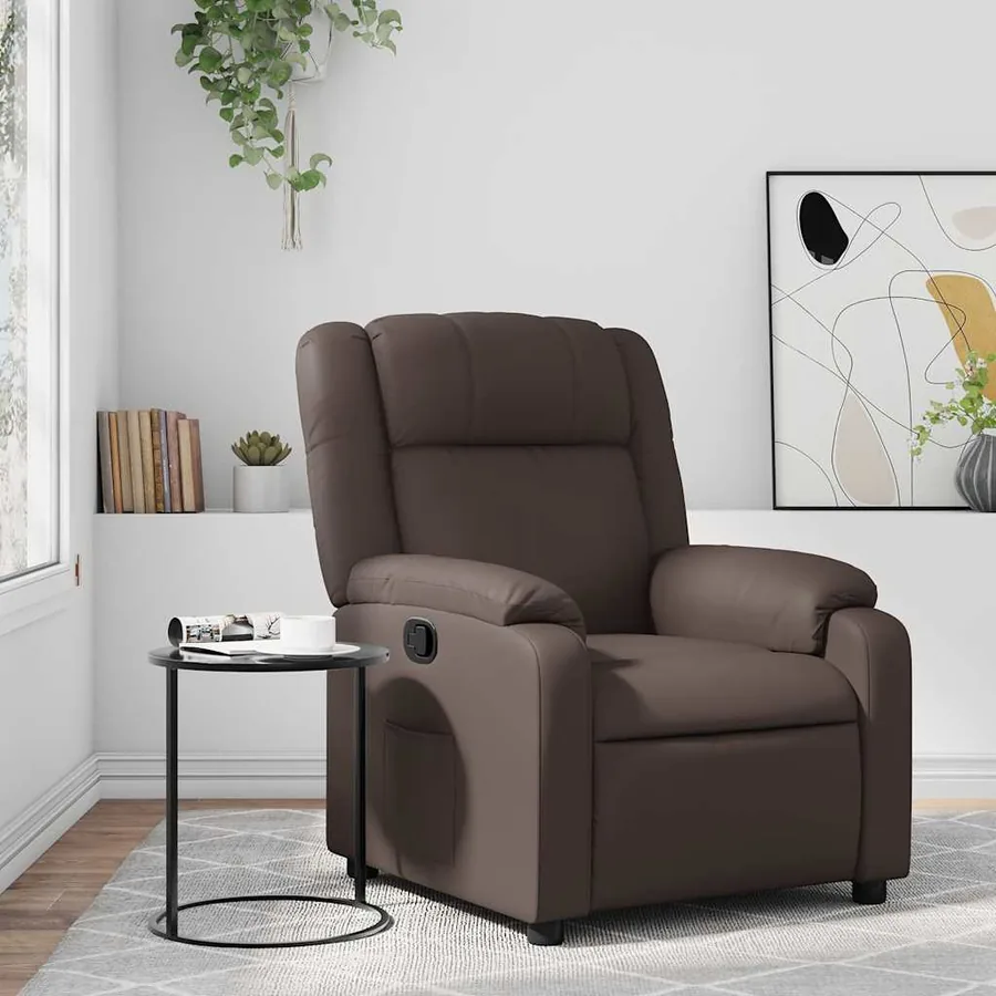 Fauteuil inclinable Marron Similicuir