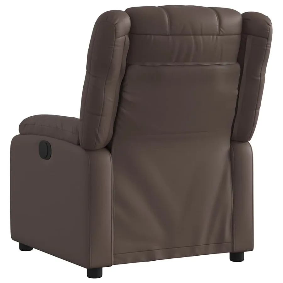 Fauteuil inclinable Marron Similicuir - 3