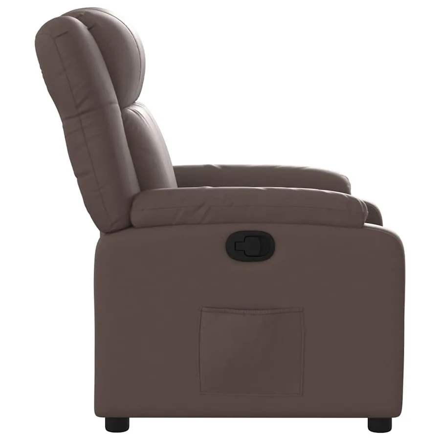 Fauteuil inclinable Marron Similicuir - 7