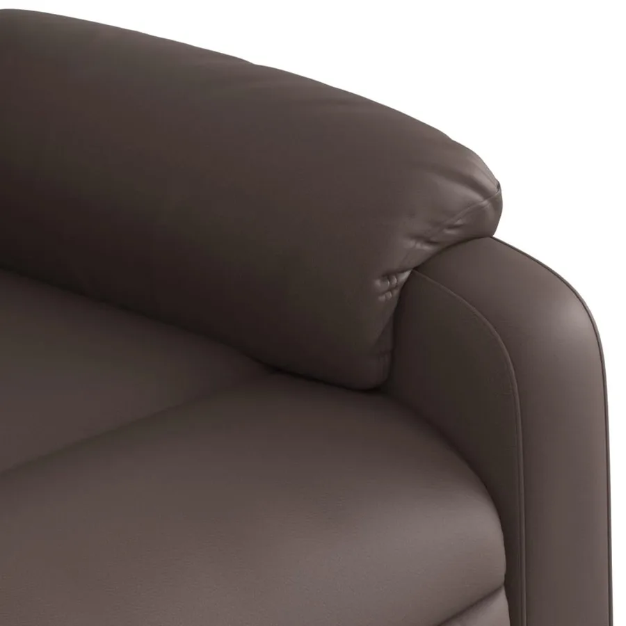 Fauteuil inclinable Marron Similicuir - 8