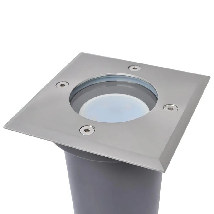 Lampes au sol à LED d'extérieur 3 pcs carré - 3