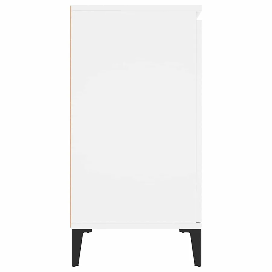 Buffet blanc 102x35x70 cm bois d'ingénierie - 6