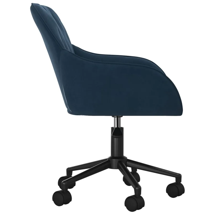 Chaises pivotantes à manger lot de 2 Bleu Velours - 5
