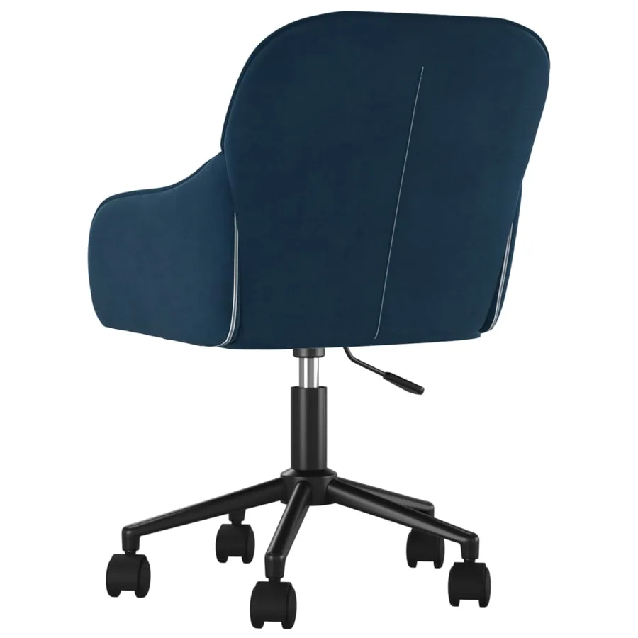 Chaises pivotantes à manger lot de 2 Bleu Velours - 6