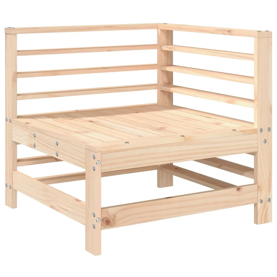 Salon de jardin 5 pcs bois massif de pin - 3