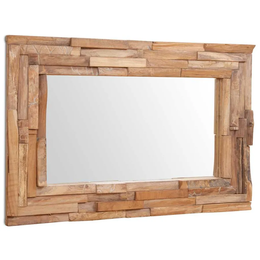 Miroir décoratif Teck 90x60 cm Rectangulaire - 4
