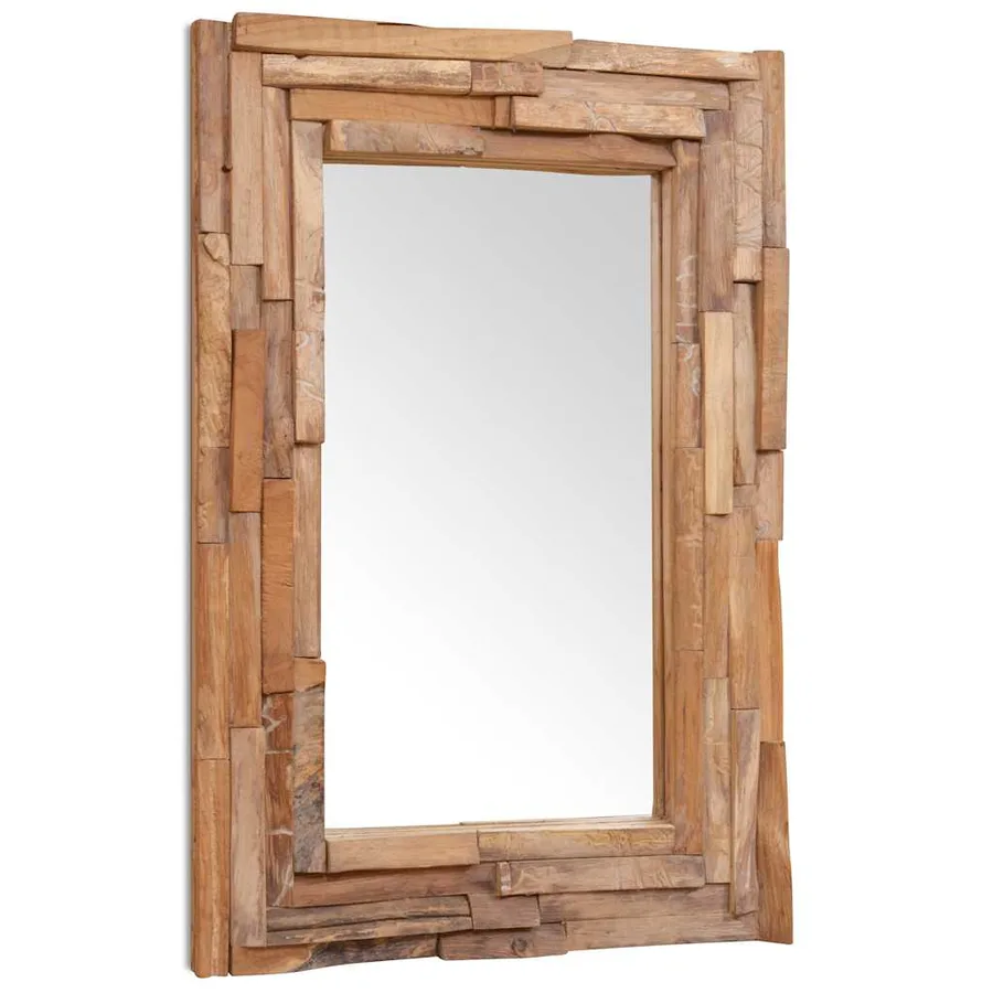 Miroir décoratif Teck 90x60 cm Rectangulaire - 6