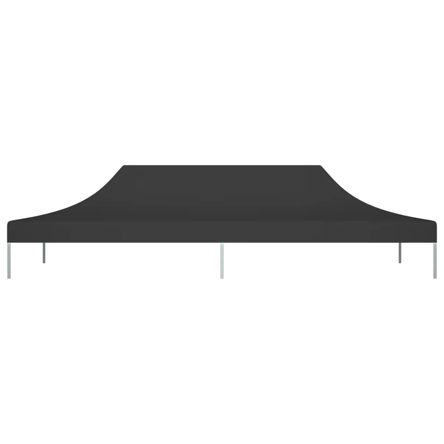 Toit de tente de réception 6x3 m Noir 270 g/m² - 3