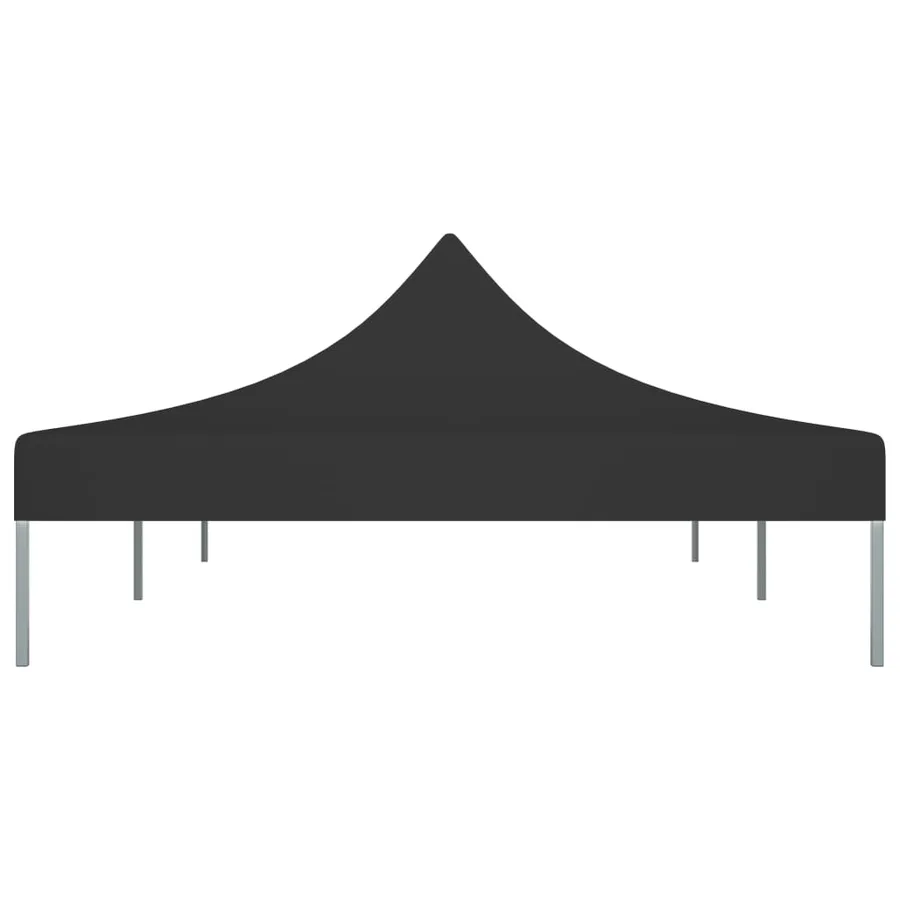 Toit de tente de réception 6x3 m Noir 270 g/m² - 4