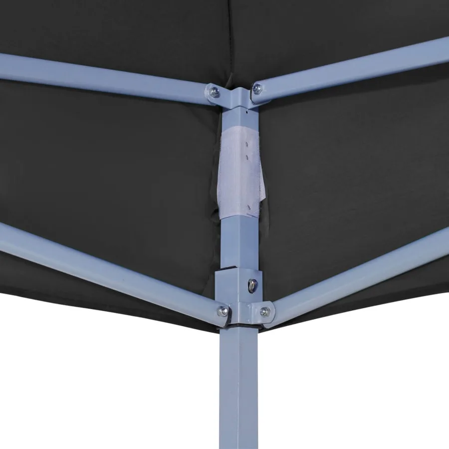 Toit de tente de réception 6x3 m Noir 270 g/m² - 5