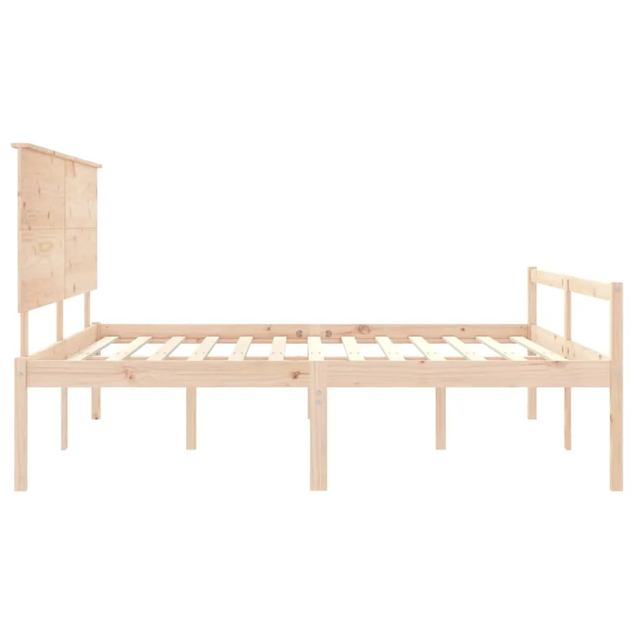 Lit pour personne âgée sans matelas bois massif - 7