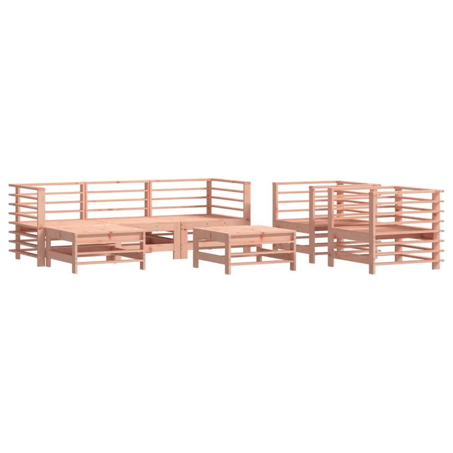 Salon de jardin 7 pcs bois massif douglas - 2