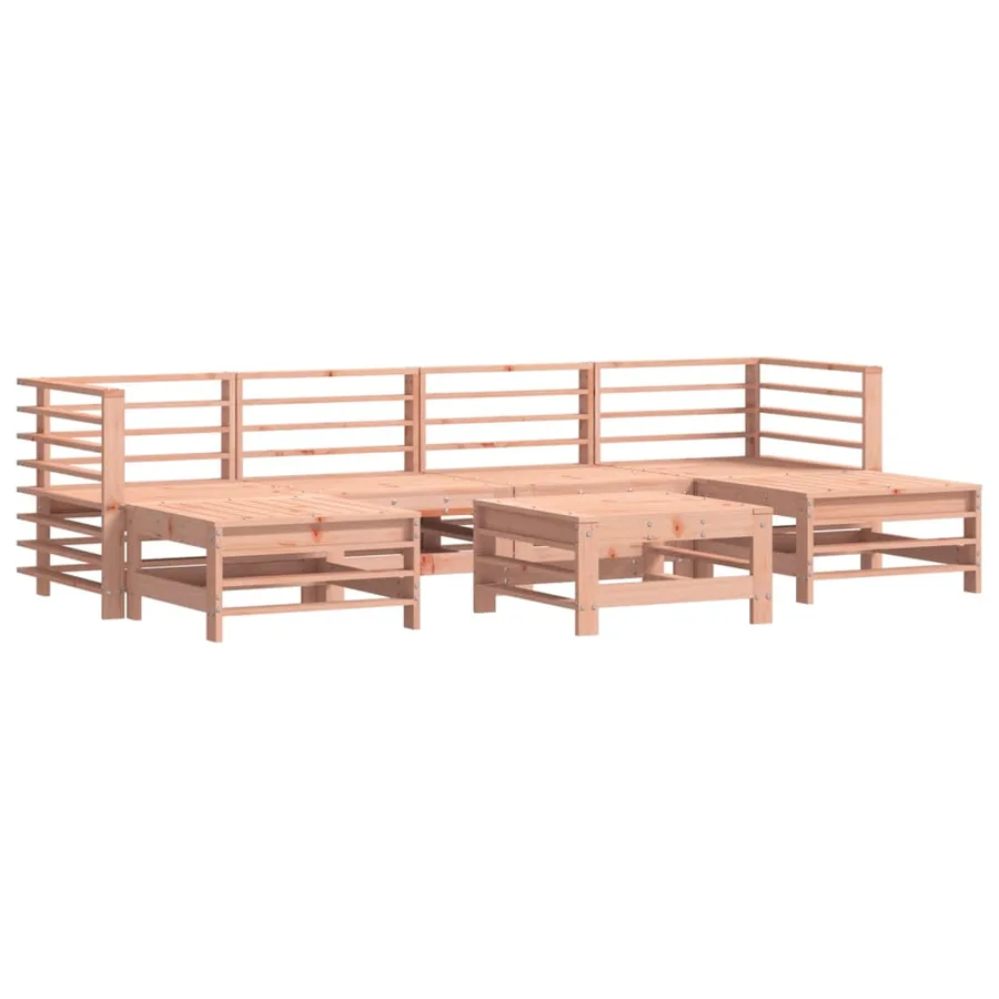 Salon de jardin 7 pcs bois massif douglas - 2