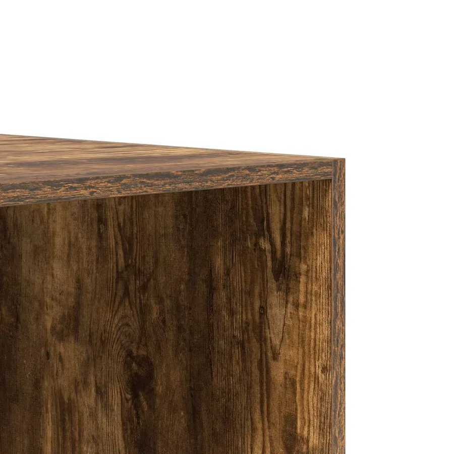 Garde-robe chêne fumé 100x50x200 cm bois d'ingénierie - 7