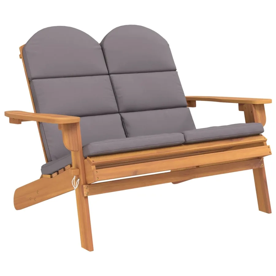 Ensemble de salon de jardin Adirondack 3 pcs bois acacia solide - 5