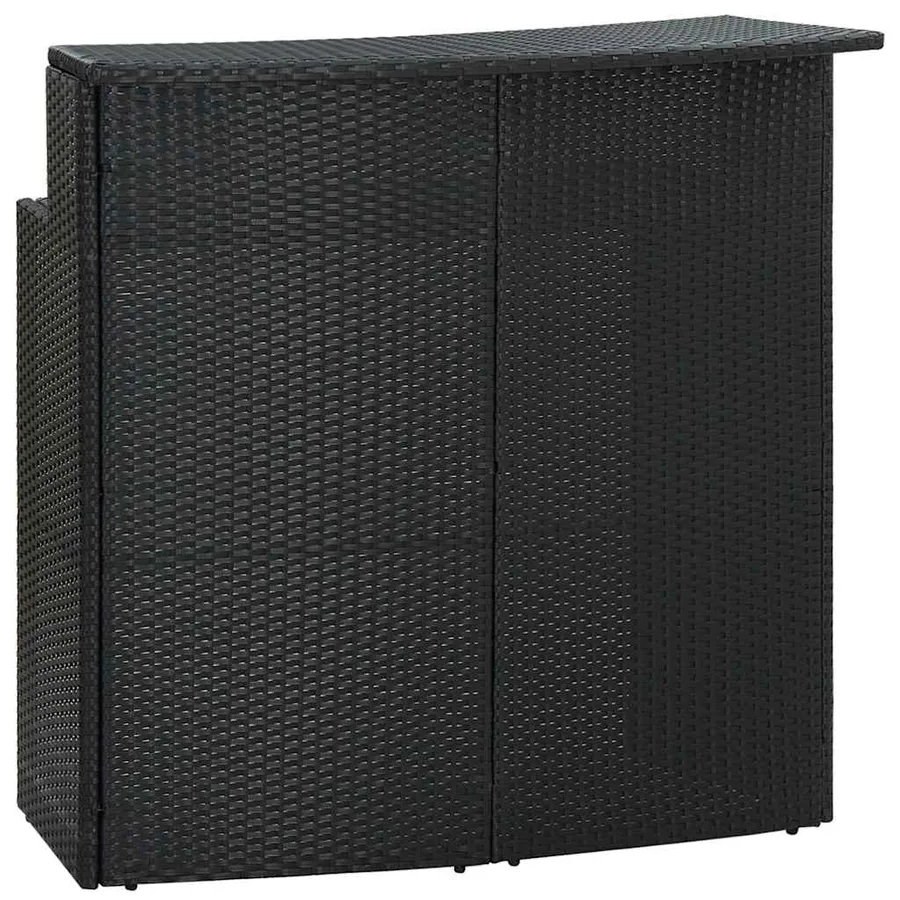 Ensemble de bar de jardin avec coussins 4 pcs Noir - 6