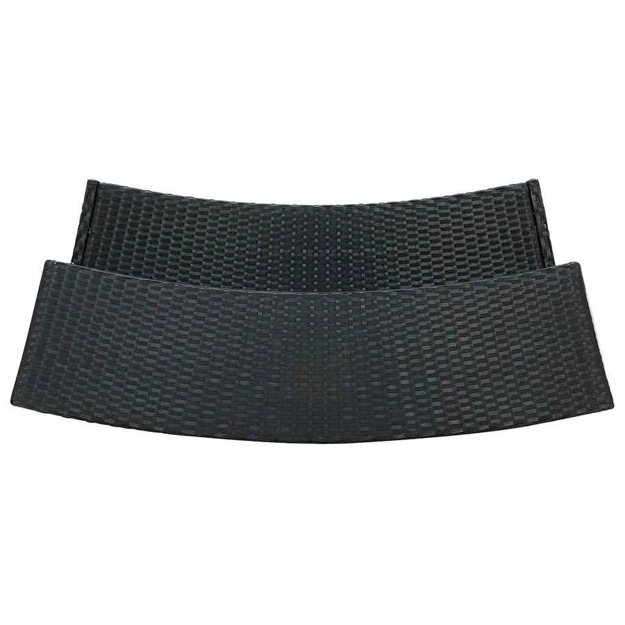 Ensemble de bar de jardin avec coussins 4 pcs Noir - 7