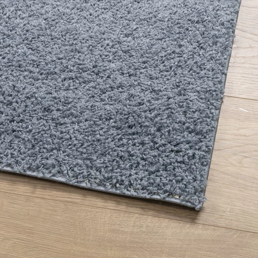 Tapis shaggy PAMPLONA poils longs moderne bleu 200x280 cm - 4