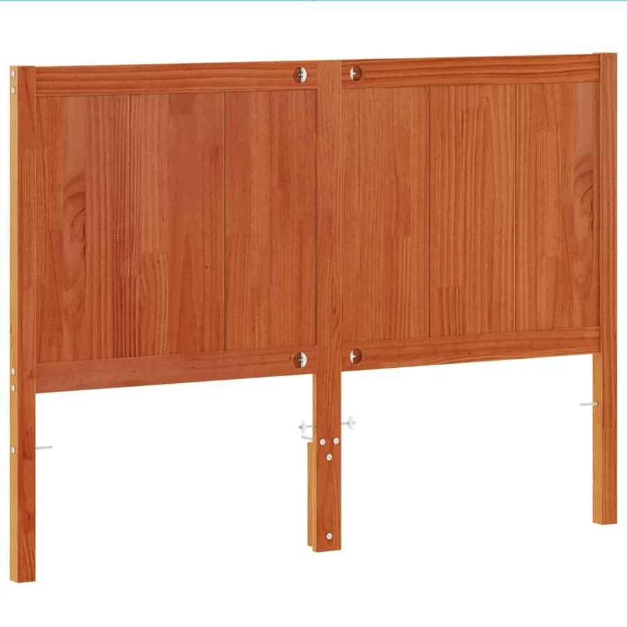 Tête de lit cire marron 150 cm bois massif de pin - 6