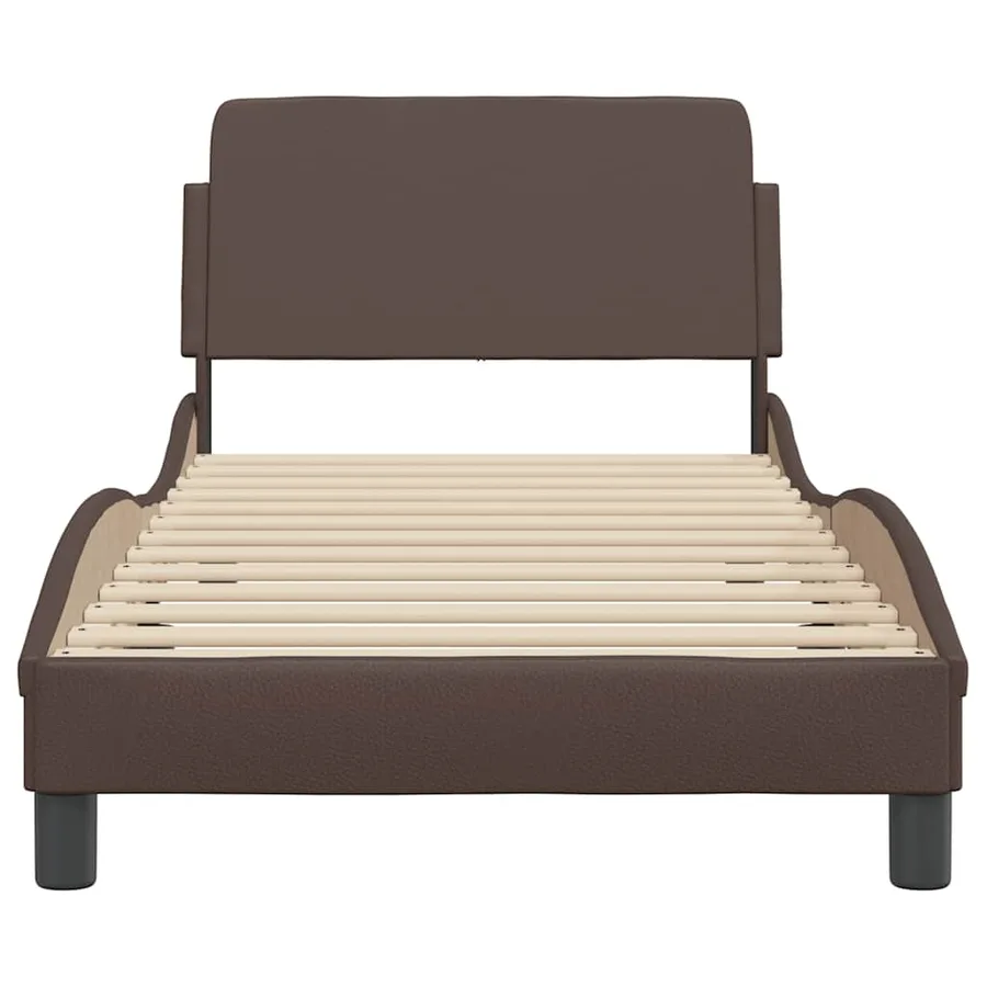 Cadre de lit Dover marron 80x200 cm similicuir - 4